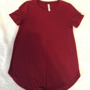 Reddish Burgundy Tunic Tee (S)